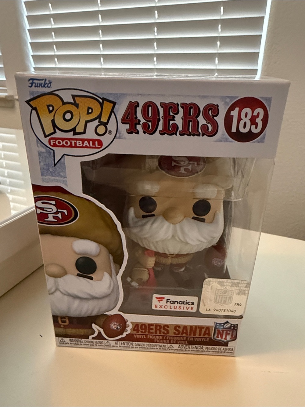 Funko Pop! Football 49ers Santa Vinyl Figure - Gold, Red, White